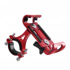[Indonesia Direct] Aluminum Motorcycle Bike Bicycle MTB Handlebar Cell Phone GPS Holder Mount red