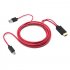  Indonesia Direct  Android Hdmi Hd Video Cable for Samsung S3 S4 S5 Note2 Note3 Note4 red