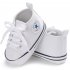  Indonesia Direct  Baby Shoes Soft Sole Fashion Canvas Infant Toddler Sports Leisure Shoes white 11CM