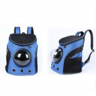  Indonesia Direct  Breathable Capsule Pet Backpack Carrier Travel Bags for Cat Dog Puppy Small Animals  blue