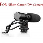 [Indonesia Direct] Camera Microphone 3.5mm Digital Video Recording Microphone for D-SLR Camera Nikon/Canon Camera/DV Camcorder  black