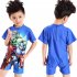  Indonesia Direct  Cartoon Boy Kids Swimsuit Muslimah Swimwear  Hulk M