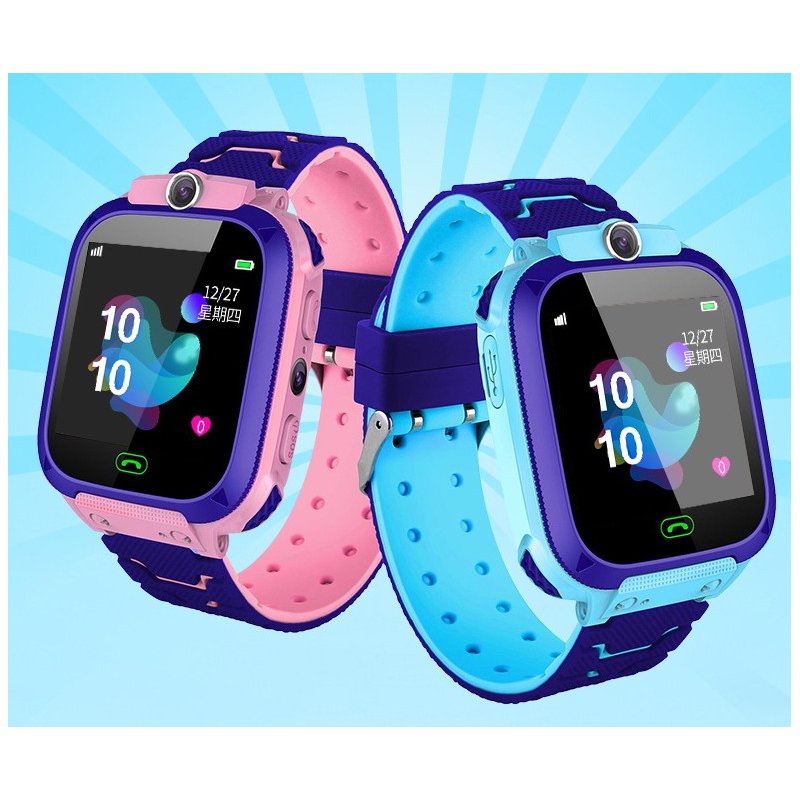 [Indonesia Direct] Children Kids Smart Watch Anti-Lost SOS Tracker Smartwatch   [A28-GA] pink