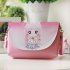 Indonesia Direct  Children Girl Shoulder Bags Cartoon Printing Mini PU Leather Crossbody Princess Messenger Bag  No 1