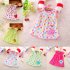 Indonesia Direct  Cute Cartoon Newborn Baby Printing Sleeveless Dress Casual Round Neck Skirt Yellow wave point butterfly 0 1 years old skirt  1 2 years old to