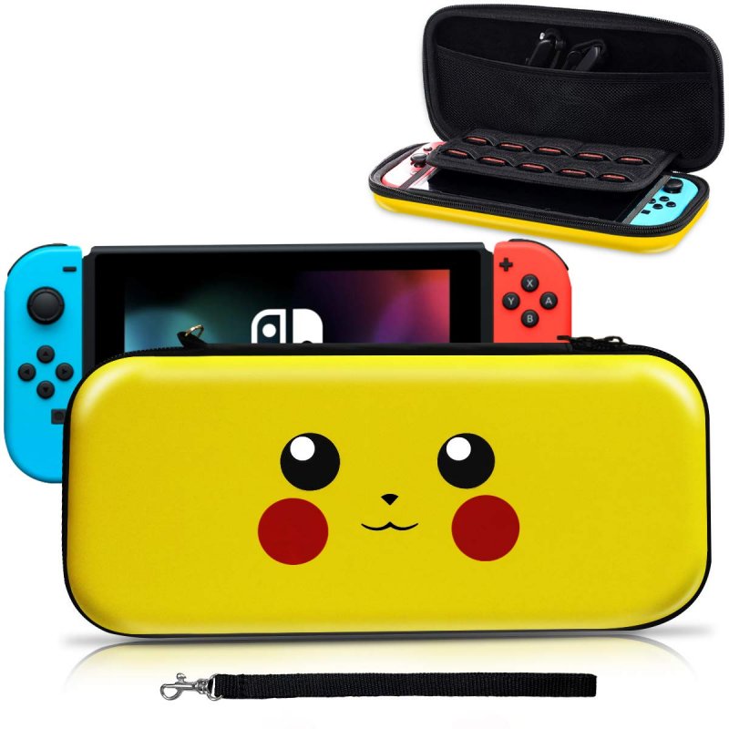 ID Cute Cartoon Travel Case Bag Carrying Case for Nintend Switch Pikachu