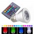 Indonesia Direct  E27 Remote Control LED Light Bulb RGB Multi Colors Change Lamp for Party KTV Dance Ball Aluminum color 9   6   6