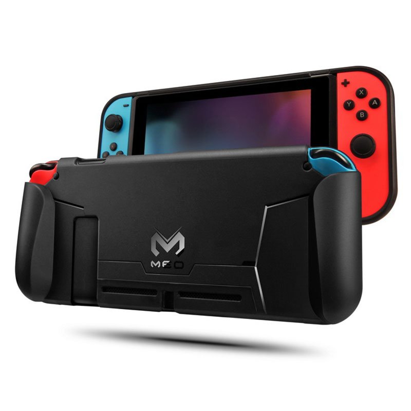 [Indonesia Direct] For Nintend Switch Console TPU Shock-Absorption Protective Grips Cover Case  black