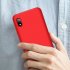  Indonesia Direct  For Samsung A10 Ultra Slim PC Back Cover Non slip Shockproof 360 Degree Full Protective Case red