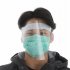  Indonesia Direct  Full Face Dust Proof Transparent Mask Anti Droplet Kitchen Cooking Visor Shield Transparent Approximately 25   20cm