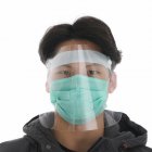 [Indonesia Direct] Full Face Dust-Proof Transparent Mask Anti-Droplet Kitchen Cooking Visor Shield Transparent_Approximately 25 * 20cm