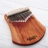  Indonesia Direct  GECKO 17 Keys Kalimba African Camphor Wood Thumb Piano Finger Percussion