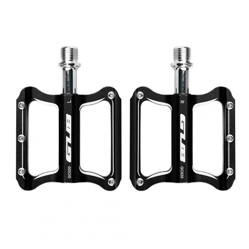 [Indonesia Direct] GUB Bicycle Pedals Aluminum Alloy Bearings Mountain Bike Road Cycling Riding Pedal black