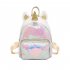  Indonesia Direct  Girls Fashion Sequin Cute Backpack Travel Bag Silver