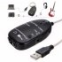  Indonesia Direct  Guitar Cable Audio USB Link Interface Adapter for MAC PC Music Recording Accessories black