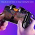  Indonesia Direct  K21 PUGB Helper 4 Finger Linkage Game Handle Peace Elite Fast Shooting Button Controller for PUBG Rules of Survival Game Trigger Joystick Gam