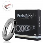 [Indonesia Direct] Male Penis Ring Stainless Steel Scrotum Bondage Weight Ball Stretcher Cock Rings Exercise Adult Sex Toys 50mm