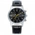  Indonesia Direct  Men Luxury Business Style Faux Leather Quartz Wristwatch Fashion Watch  Black