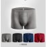 Indonesia Direct  Men Tight Short Pants Separation of Scrotum and Penis Breathable Pants Trousers black XL