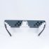  Indonesia Direct  Men Women Glasses Thug Life 8 Bit MLG Pixelated Sunglasses for Minecraft players