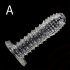  Indonesia Direct  Men Silicone Spike Dotted Ribbed Clear Condom Penis Extension Sleeve Adult Sex Toy  A type Spike Sleeve