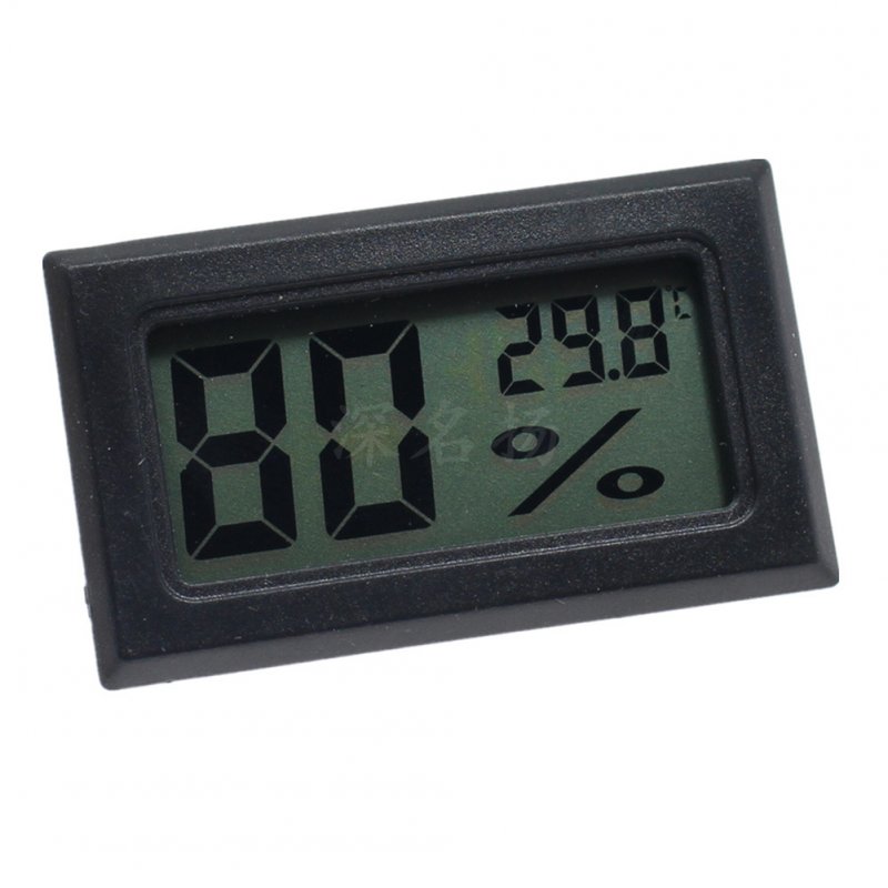 [Indonesia Direct] Mini LCD Digital Thermometer Hygrometer Indoor Portable Temperature Sensor Humidity Instruments black