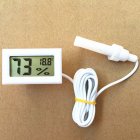 [Indonesia Direct] Mini Digital LCD Thermometer Hygrometer Humidity Temperature High Quality -50Celsius to 70Celsius 10% RH to 99% RH white