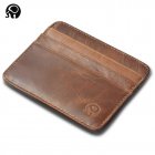  Indonesia Direct  Mini Wallet Small Leather Open Card Bag Holder Retro Coin Purse Certificate Bag Card Bag