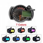 [Indonesia Direct] Motorcycle Digital Speedometer LCD Gauge Speedometer Tachometer Odometer Instrument Colorful_B2910