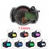  Indonesia Direct  Motorcycle Digital Speedometer LCD Gauge Speedometer Tachometer Odometer Instrument Colorful B2910