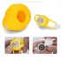  Indonesia Direct  Motorcycle Bicycle Handlebar Horn Duck Toy with Light Bicycle Lamp Decoration Small yellow duck with lights  color light 