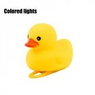 ID Motorcycle Bicycle Handlebar Horn Duck Toy with Light Bicycle Lamp Decoration Small yellow duck with lights (color light)