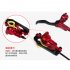  Indonesia Direct  Mountain Bike Hydraulic Brake Bicycle Brake Aluminum Alloy Bikes Accessories  Red single   right front