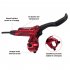  Indonesia Direct  Mountain Bike Hydraulic Brake Bicycle Brake Aluminum Alloy Bikes Accessories  Red single   left rear