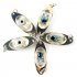  Indonesia Direct  Outdoor Fishing Light Flash Lamp LED Deep Drop Underwater Eye Shape Fishing Squid Fish Lure Light color 10G