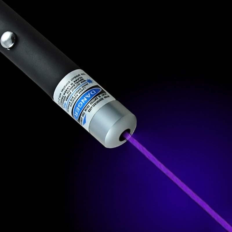 ID Portable 650nm 5mw Visible Light Beam Pointer Pen Ray purple light