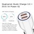  Indonesia Direct  Quick Charge 3 0 Car Charger 2 Ports USB Fast Dual Adapter for Phone white