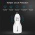  Indonesia Direct  Quick Charge 3 0 Car Charger 2 Ports USB Fast Dual Adapter for Phone white