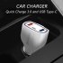  Indonesia Direct  Quick Charge 3 0 with USB Type C Car Charger Built in Power Delivery PD Port 35W 3 Ports for Apple iPad iPhone X 8 Plus Samsung Galaxy  LG  N