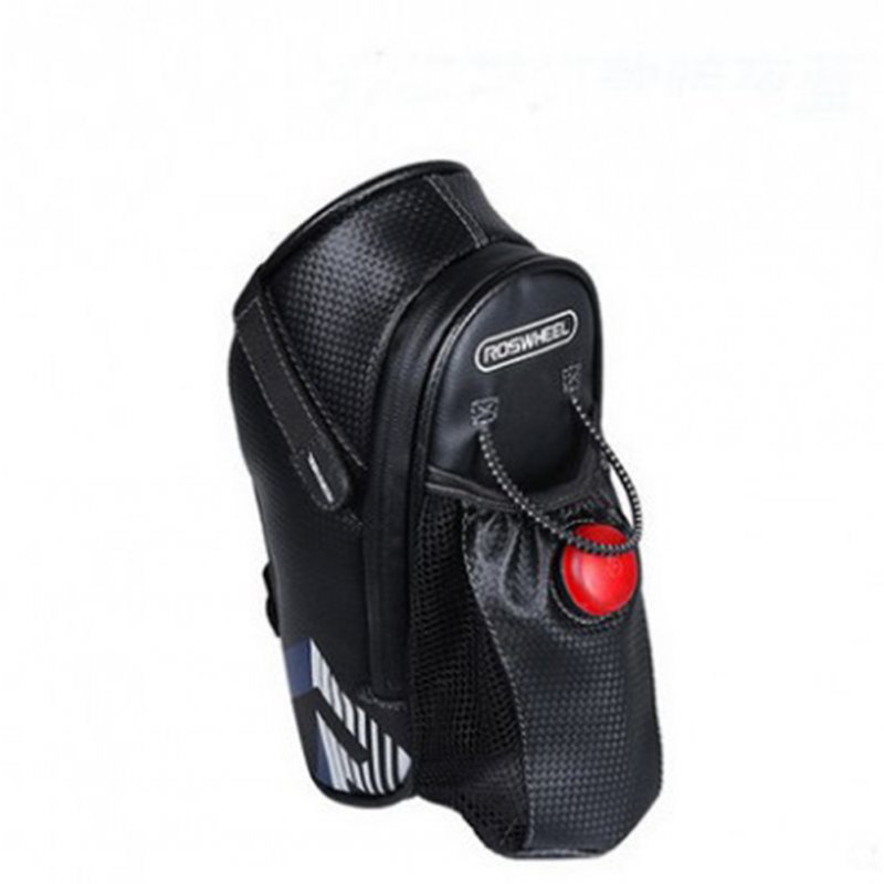 [Indonesia Direct] Rear Seat Bicycle Cycling Waterproof Saddle Bag Carrier Portable Seat Pouch Package dark blue_.size