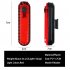  Indonesia Direct  Red LED Rear Bike Light USB Rechargeable Ultra Bright Powerful Safety Warning Taillight red
