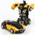  Indonesia Direct  Rescue Bots Deformation Transformer Car One Step Car Robot Vehicle Model Action Figures Toy Transform Car for Kids blue