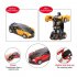  Indonesia Direct  Rescue Bots Deformation Transformer Car One Step Car Robot Vehicle Model Action Figures Toy Transform Car for Kids red