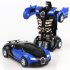  Indonesia Direct  Rescue Bots Deformation Transformer Car One Step Car Robot Vehicle Model Action Figures Toy Transform Car for Kids red