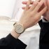  Indonesia Direct  Simple Casual All match Quartz Watch for Couples Confidante Black S