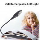 [Indonesia Direct] Simple Portable Desk Light with Clip Flexible Neck Eye-caring LED Lamp for Reading Studying gray