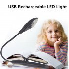  Indonesia Direct  Simple Portable Desk Light with Clip Flexible Neck Eye caring LED Lamp for Reading Studying gray