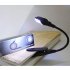  Indonesia Direct  Simple Portable Desk Light with Clip Flexible Neck Eye caring LED Lamp for Reading Studying gray