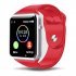  Indonesia Direct  Smart Wrist Watch Bluetooth GSM Phone for Android Samsung iPhone  red