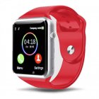 [Indonesia Direct] Smart Wrist Watch Bluetooth GSM Phone for Android Samsung iPhone  red
